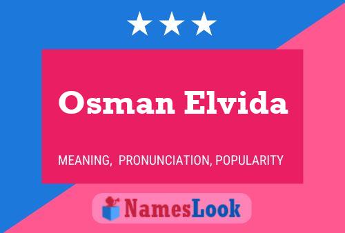 Poster del nome Osman Elvida