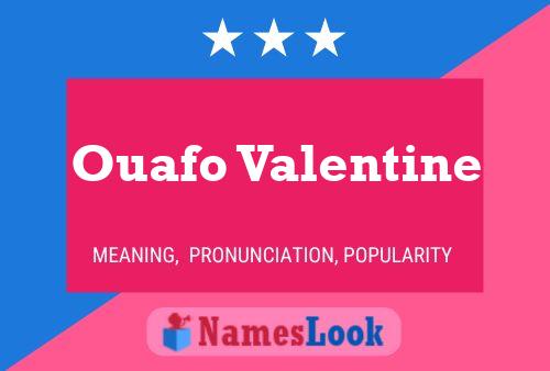 Poster del nome Ouafo Valentine