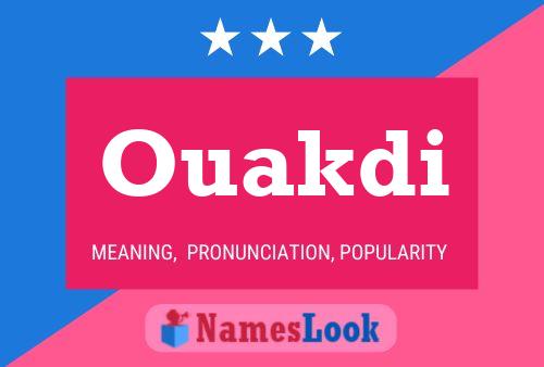 Poster del nome Ouakdi