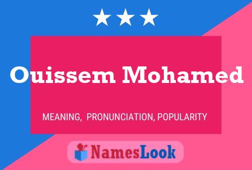 Poster del nome Ouissem Mohamed