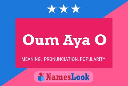 Poster del nome Oum Aya O