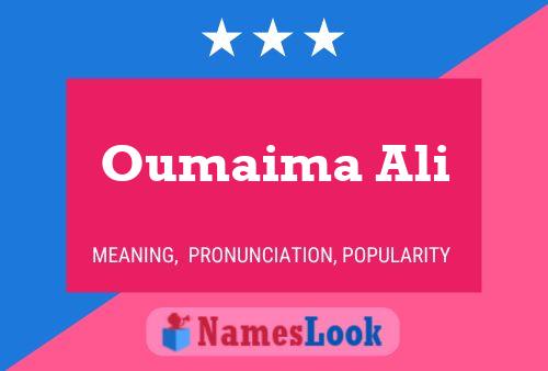 Poster del nome Oumaima Ali