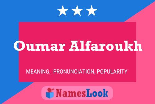 Poster del nome Oumar Alfaroukh