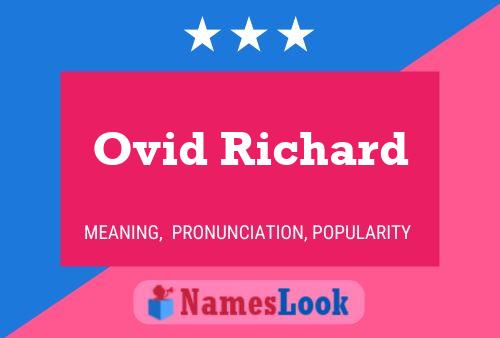 Poster del nome Ovid Richard