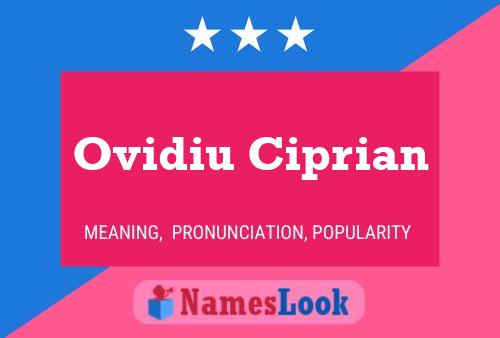 Poster del nome Ovidiu Ciprian