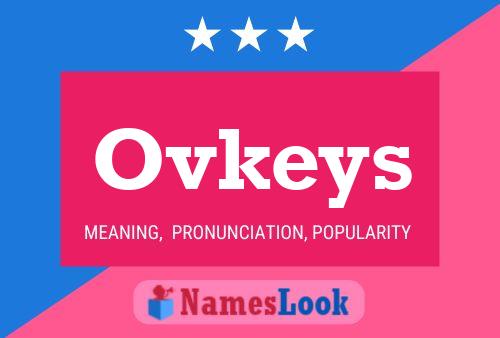 Poster del nome Ovkeys