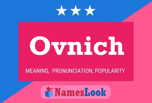 Poster del nome Ovnich