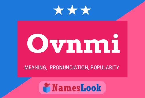 Poster del nome Ovnmi