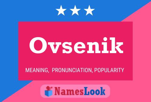 Poster del nome Ovsenik