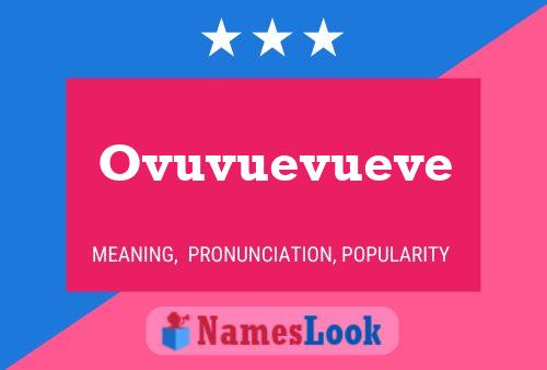 Poster del nome Ovuvuevueve