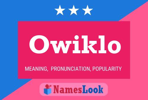 Poster del nome Owiklo