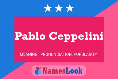 Poster del nome Pablo Ceppelini