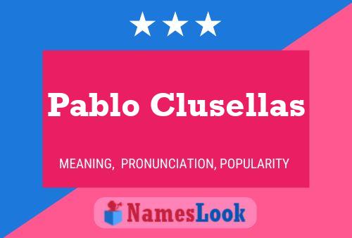 Poster del nome Pablo Clusellas