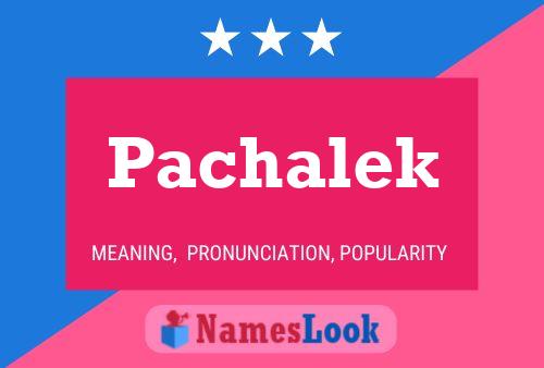 Poster del nome Pachalek