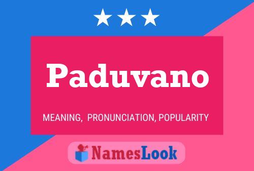 Poster del nome Paduvano