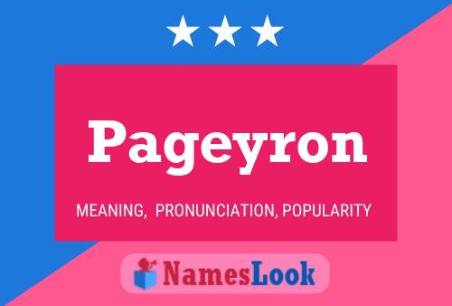 Poster del nome Pageyron