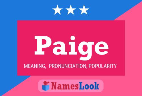 Poster del nome Paige