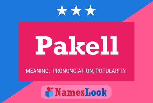 Poster del nome Pakell