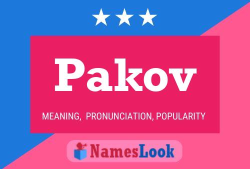 Poster del nome Pakov