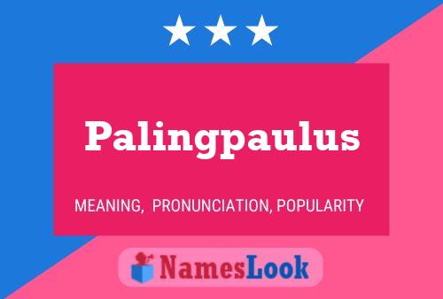 Poster del nome Palingpaulus