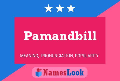 Poster del nome Pamandbill