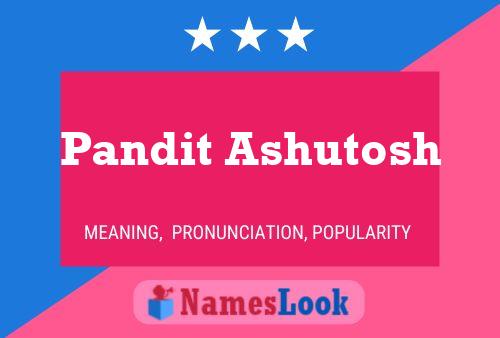 Poster del nome Pandit Ashutosh