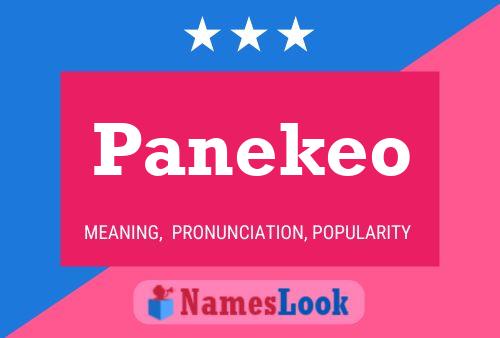 Poster del nome Panekeo