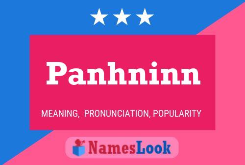 Poster del nome Panhninn