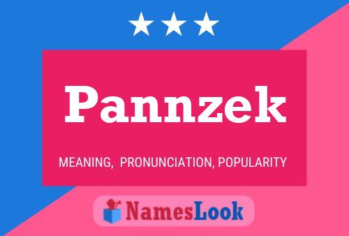 Poster del nome Pannzek