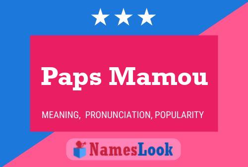 Poster del nome Paps Mamou