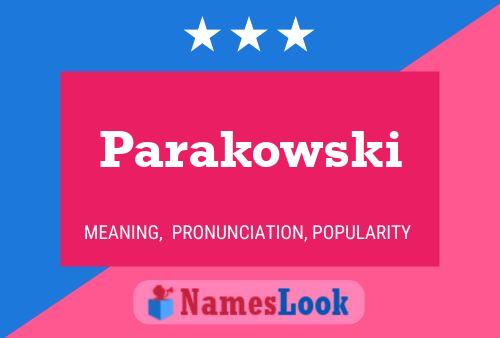 Poster del nome Parakowski