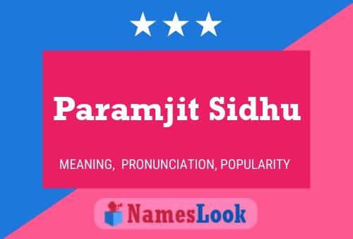 Poster del nome Paramjit Sidhu