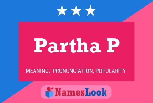 Poster del nome Partha P