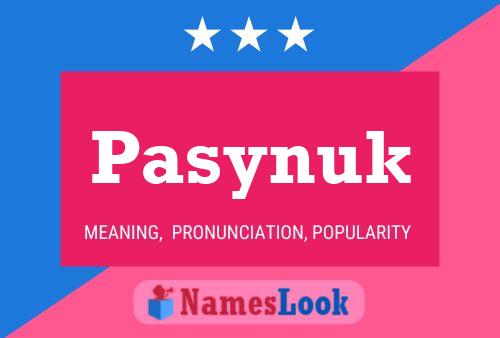 Poster del nome Pasynuk