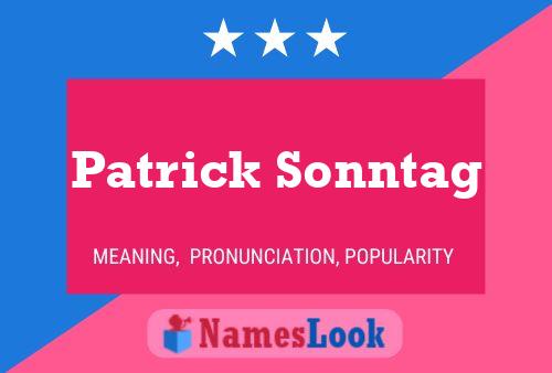 Poster del nome Patrick Sonntag