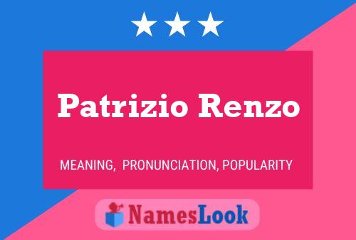 Poster del nome Patrizio Renzo