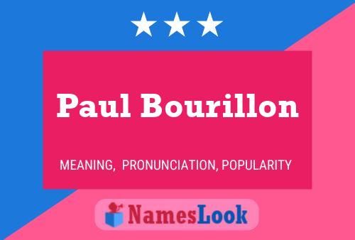 Poster del nome Paul Bourillon