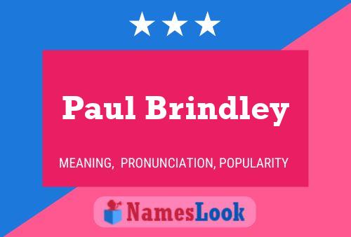 Poster del nome Paul Brindley