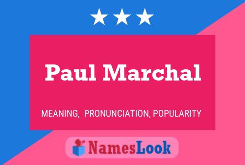 Poster del nome Paul Marchal