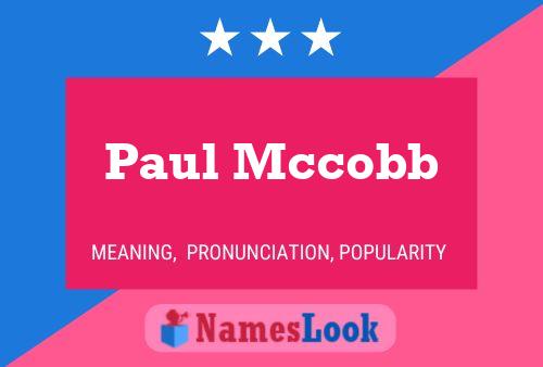 Poster del nome Paul Mccobb