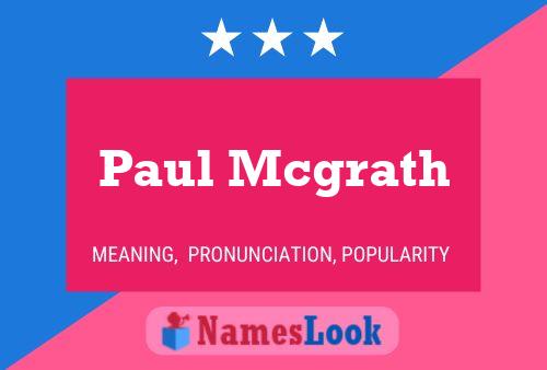 Poster del nome Paul Mcgrath