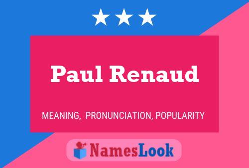 Poster del nome Paul Renaud