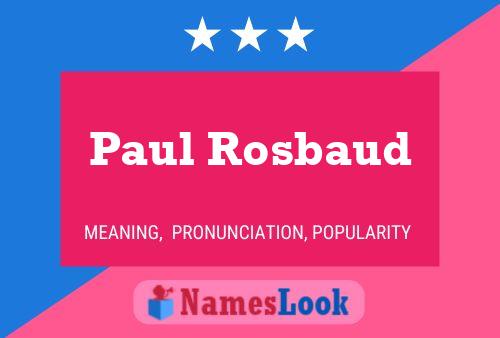 Poster del nome Paul Rosbaud