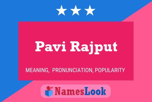 Poster del nome Pavi Rajput