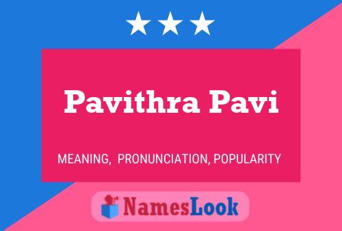 Poster del nome Pavithra Pavi