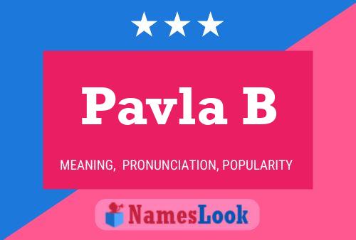 Poster del nome Pavla B