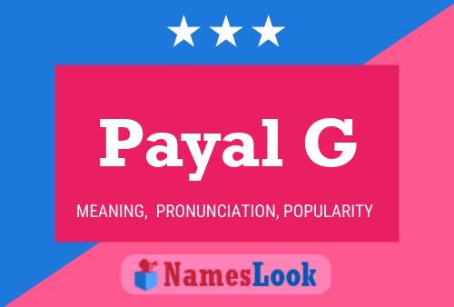 Poster del nome Payal G