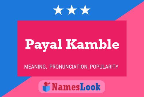 Poster del nome Payal Kamble