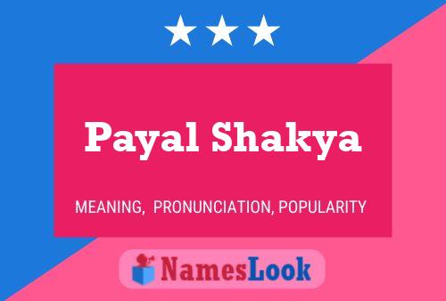 Poster del nome Payal Shakya