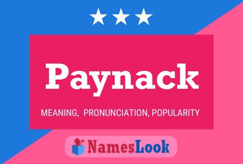 Poster del nome Paynack